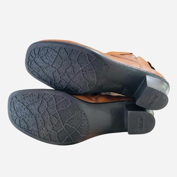 Rieker Antistress Ankle Boot Light Brown Leather Women's Sz EUR 40 US 8.5-9 - Picture 9 of 10